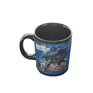 Star Wars Empire Strikes Back Ceramic Mug 12 Oz Black & Blue